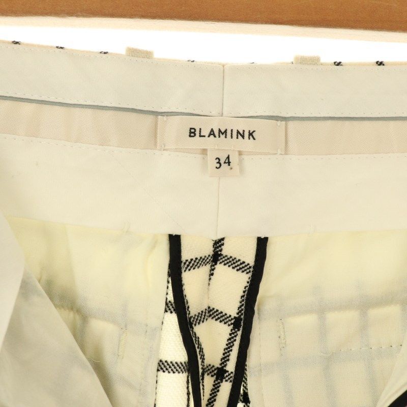 ブラミンク BLAMINK チェックスラックスパンツ ストレート