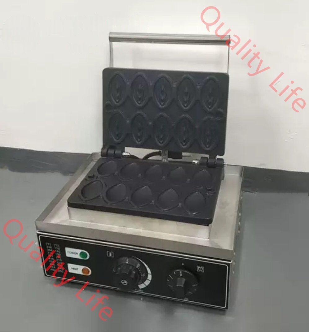 電気 あわび型ワッフルメーカー ワッフル マシン あわび型焼き器 10個焼き 単相１0０V|業務用