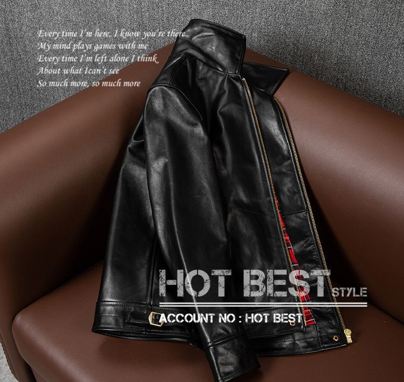 茶芯ホースハイド 30'sスタイル シングルライダース ギフト メンズ 革