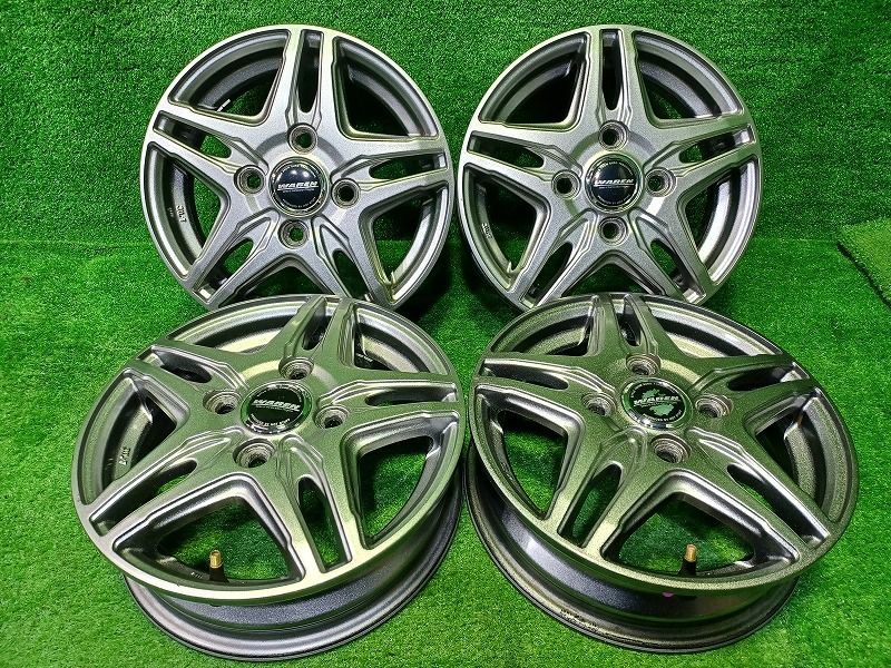 社外 ホットスタッフ ヴァーレン ｴﾌﾞﾘｨﾜｺﾞﾝ ホイール アルミ ガンメタ 12インチ 3.5B 4穴 4本 100 45