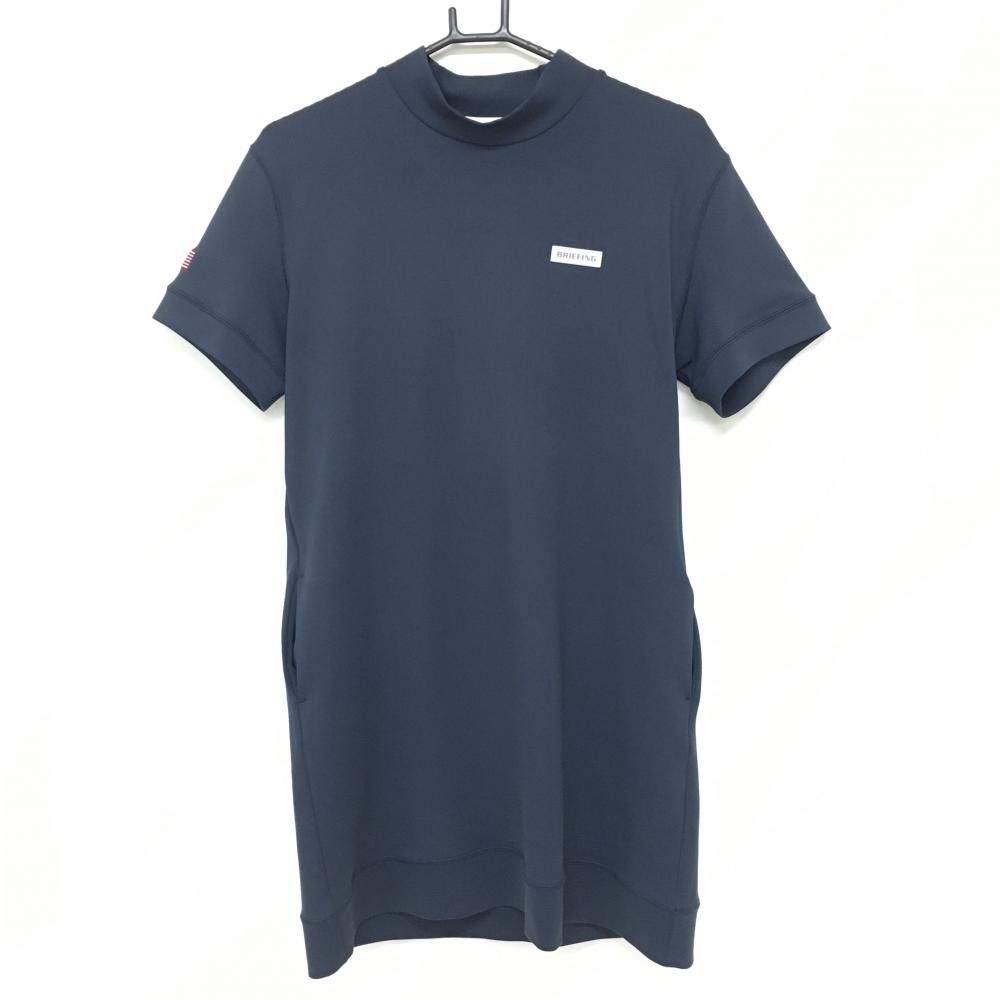 BRIEFING ネックロゴ ワンピース　ネイビー　Sサイズ　25SSモデル &.NOSTALGIA navy】カシュクールライクワンピース