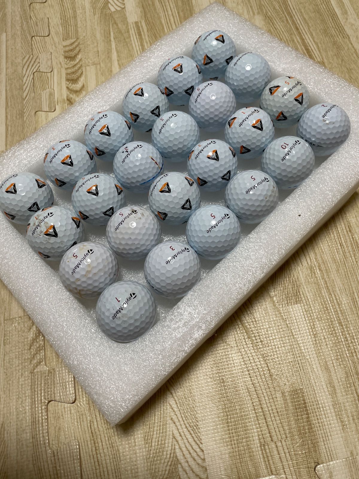 TaylorMade TP5 PIX ツアーレスポンスストライプ セット ロストボール