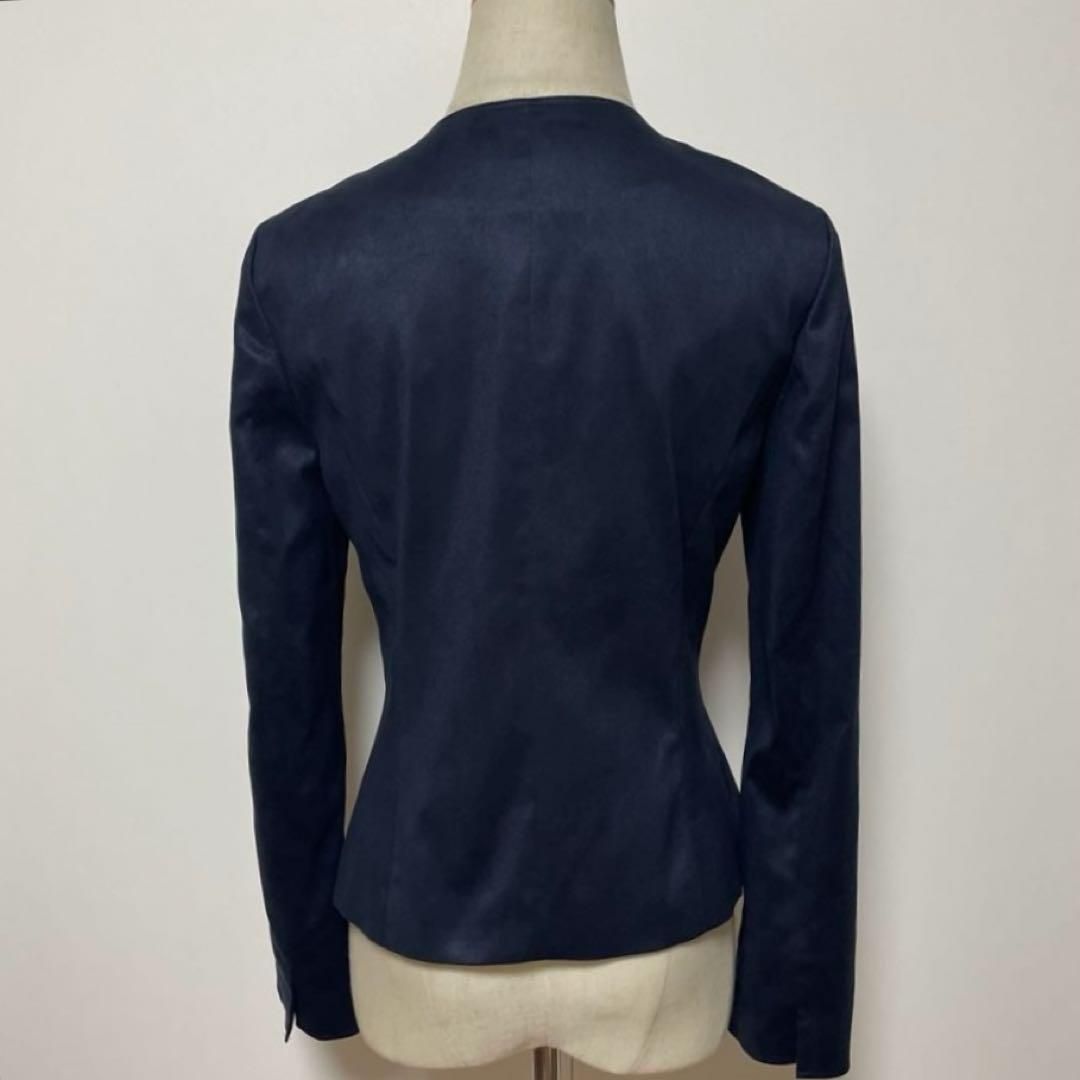 CdeC クードシャンス ネイビー ノーカラージャケット 38 ネイビー 日本