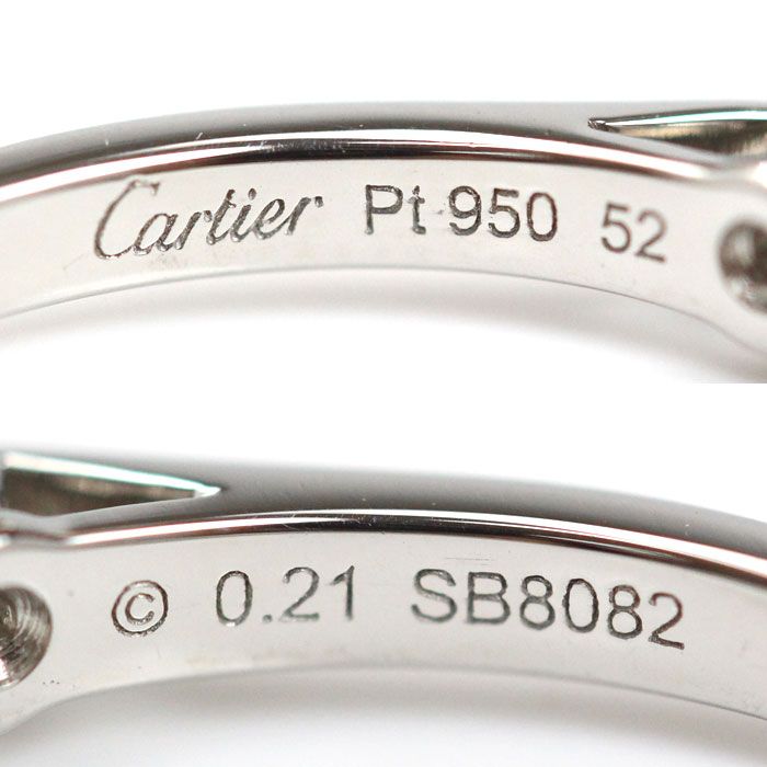 【美品】Cartier カルティエ PT950 リング 約6号 Cartier カルティエ フルエタニティー ダイヤモンド リング