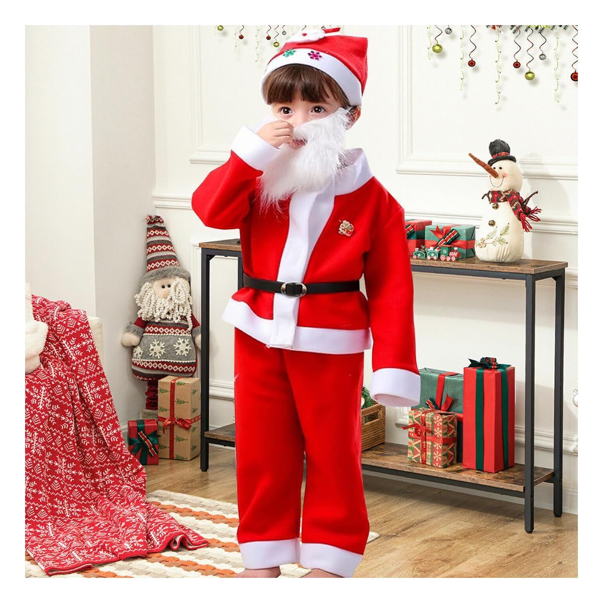 【110サイズ】クリスマス コスプレ キッズ サンタ 帽子 男の子 子供服