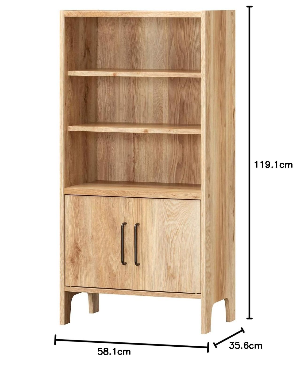 おしゃれな扉付きラック VTL-1260DNN