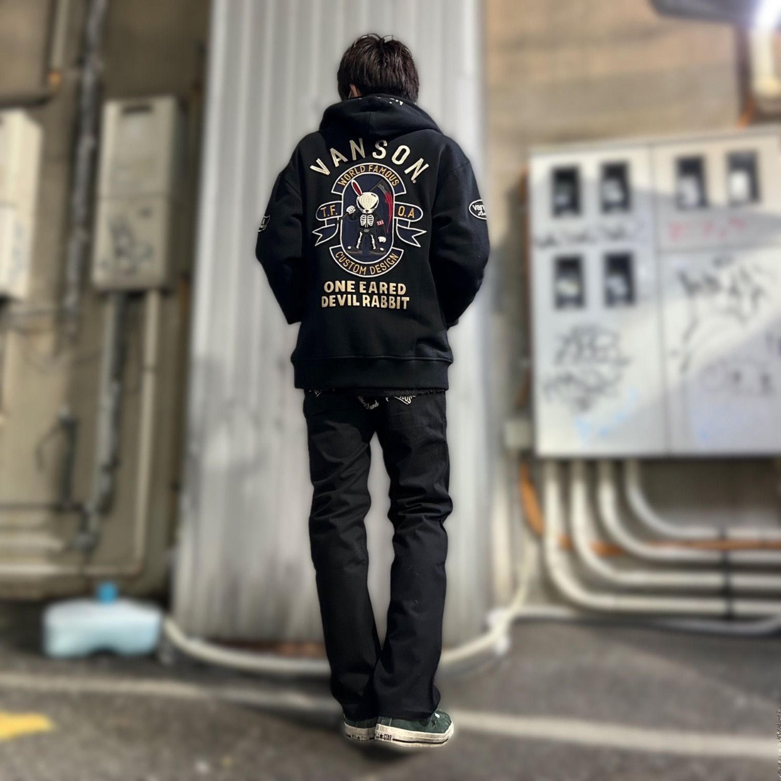 武装戦線コラボ 刺繍ZIPパーカー】VANSON×クローズ/ワースト バンソン 