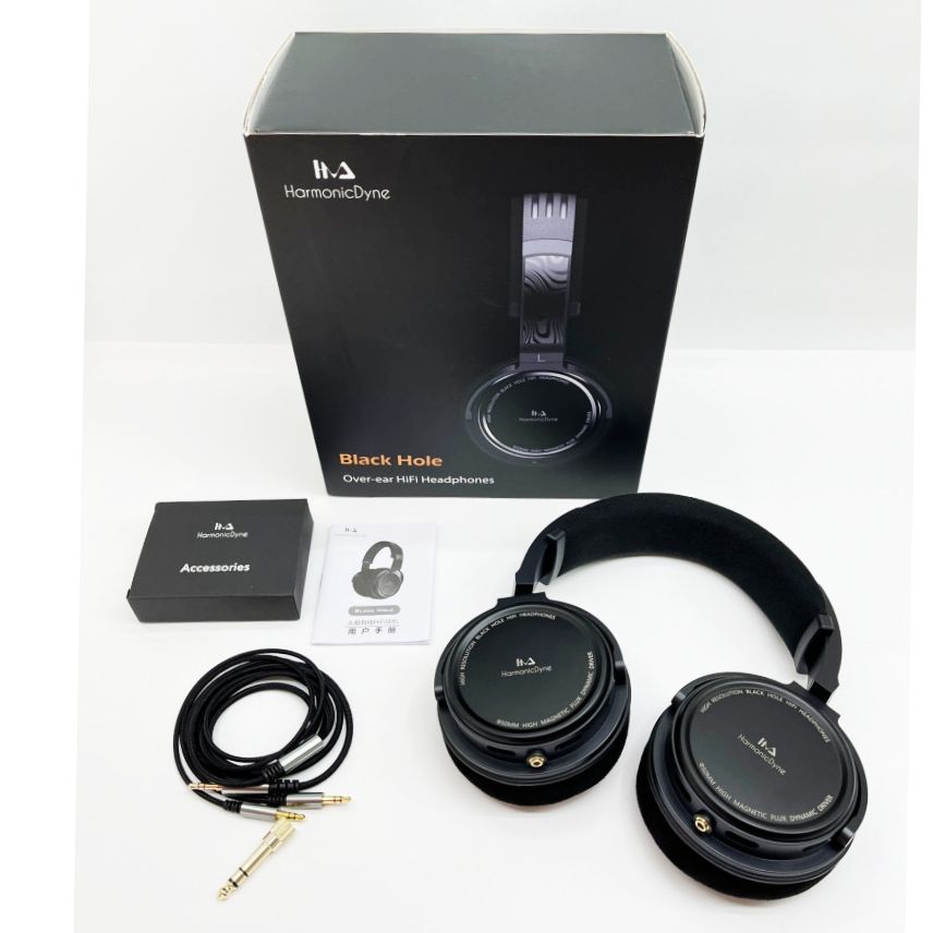 ◇◇HarmonicDyne ヘッドホン Black Hole 有線 ブラック - メルカリ