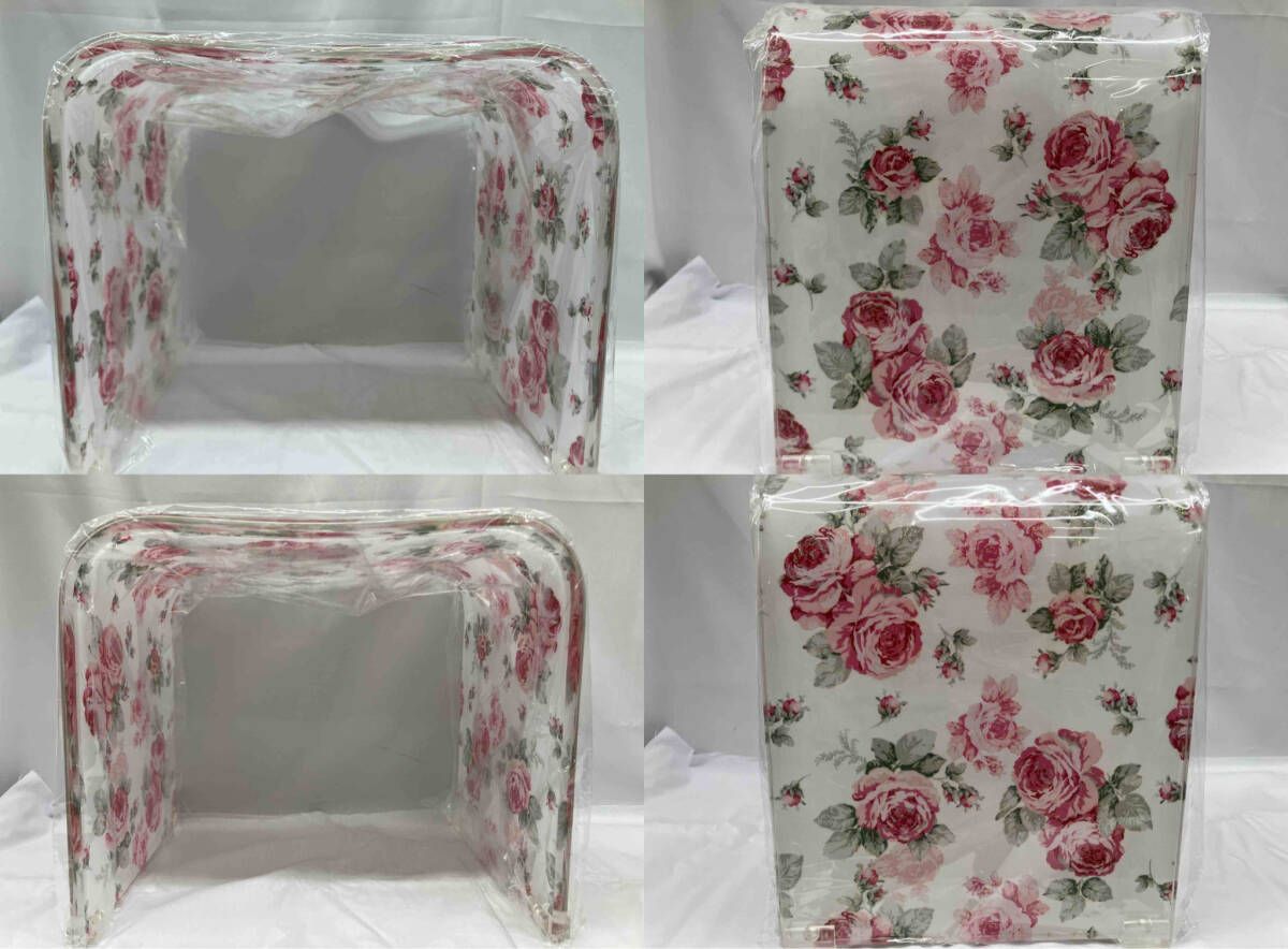 綺麗✳︎お風呂イスと洗面器2点セット ロイヤルアーデン ローズ バラ 洗面