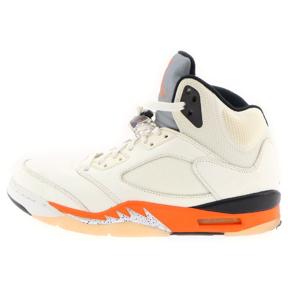 NIKE (ナイキ) Air Jordan 5 Orange Blaze エアジョーダン5 オレンジブレイズ ミッドカットスニーカー DC1060-100 US10/28cm ホワイト/オレンジ