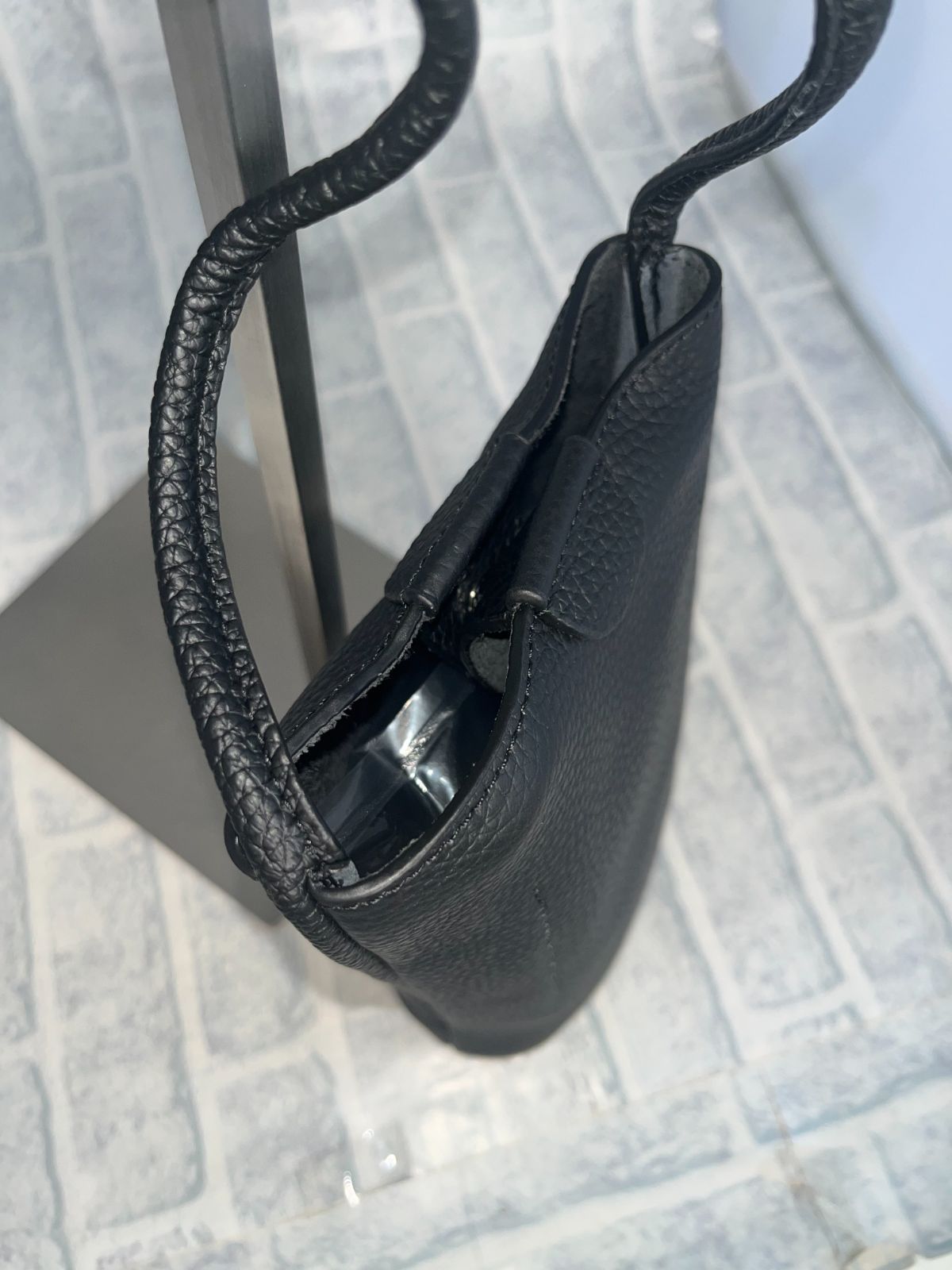 Rebecca ショルダーポシェット 牛本革 トップグレードレザー レディース メンズ LR-3800ブラック 牛革 本革 レザー ポシェット ショルダーバッグ スマホポシェット ユニセックス 男女兼用 DECORATOM_COM_BR