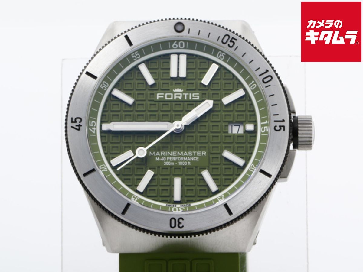 フォルティス マリンマスター M-40 グリーン F8120007 ステンレススティール ウッドペッカー