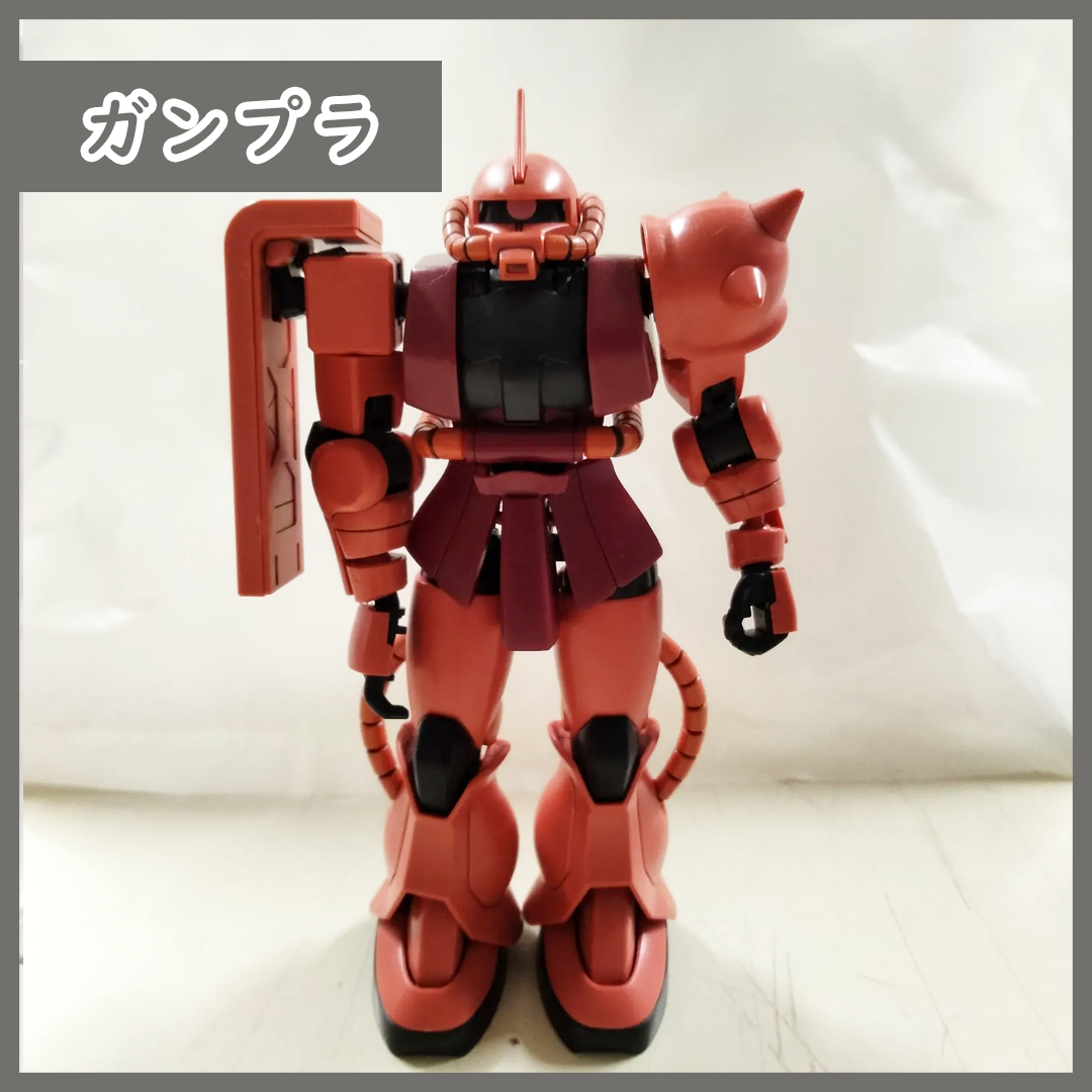 [N-3414] ガンダム プラモデル ガンプラ 1/144 シャア専用ザク ジャンク