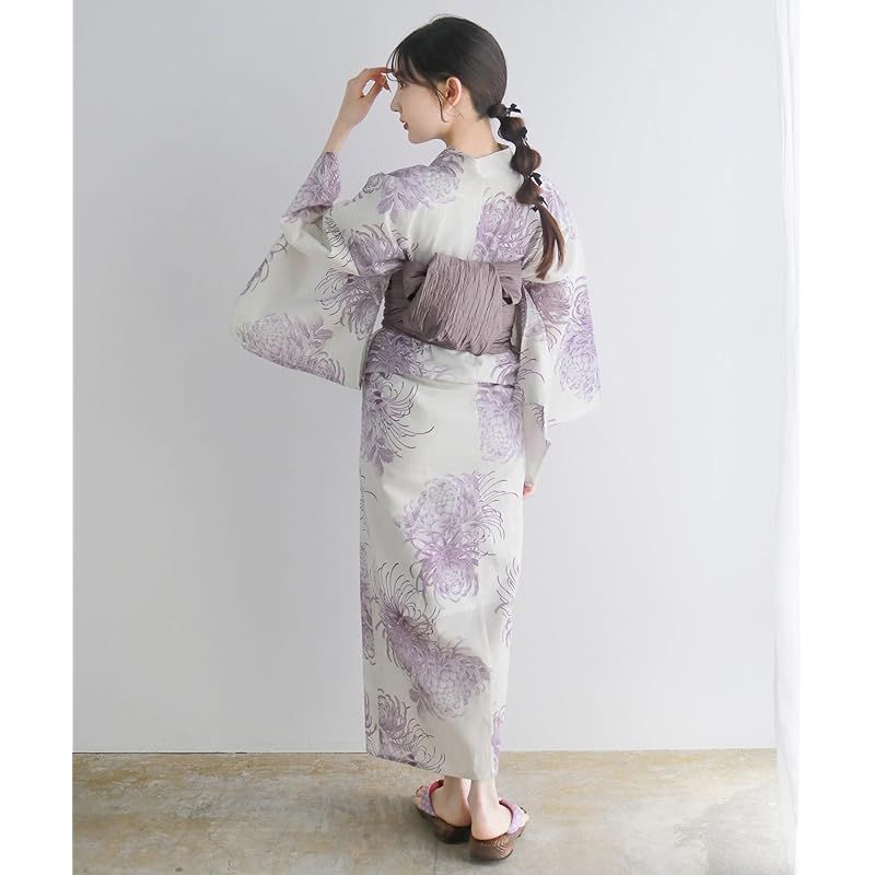KYOETSU 変わり織浴衣2点セット Amazon | [KYOETSU] [キョウエツ] 浴衣セット 変わり織 生成り 2