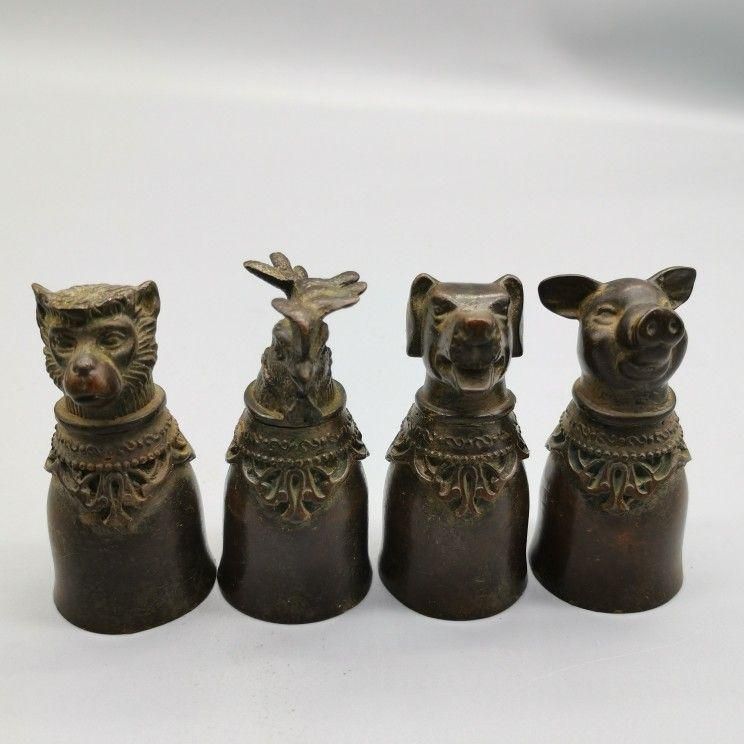 銅 細工 十二支獣首杯 装飾品 現代工芸品 美術品 置物 銅 細工 十二支獣首杯 装飾品 現代工芸品 美術品 置物 - メルカリ