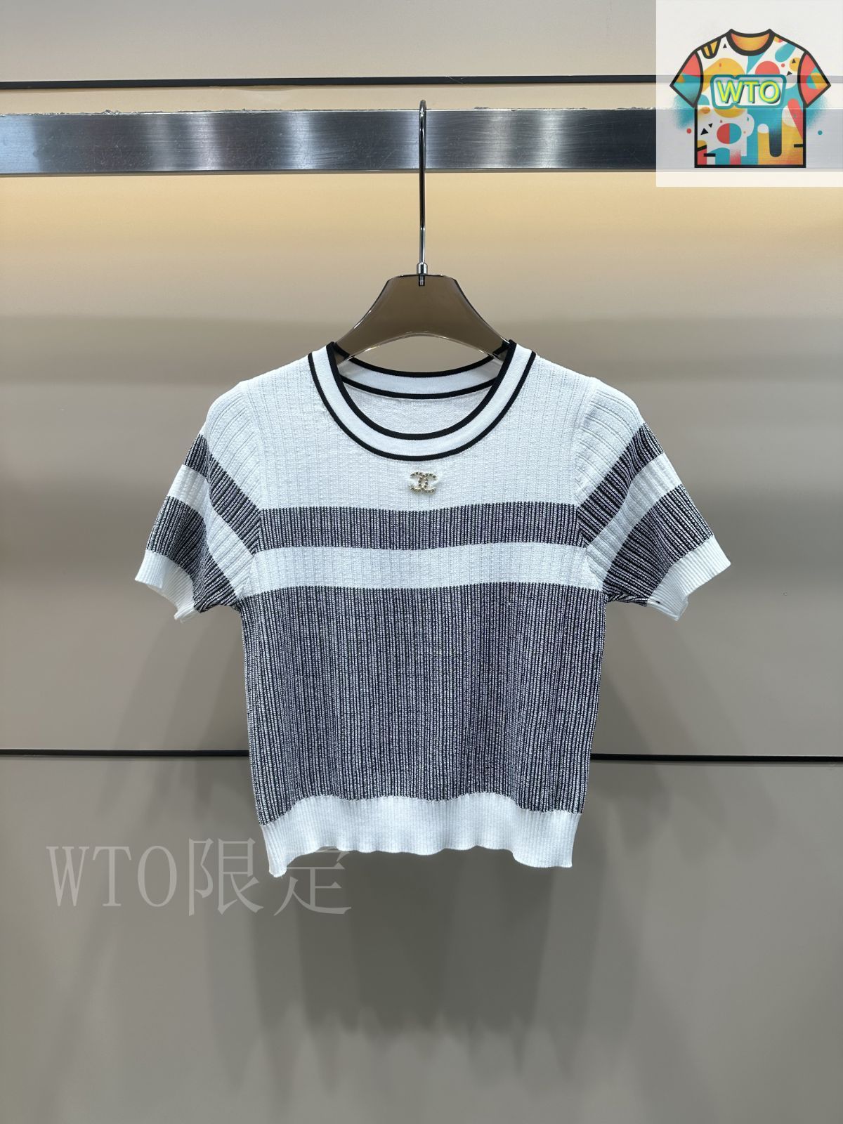 CHANEL ストライプ 半袖トップス 楽天市場】シャネル（柄ストライプ）（Tシャツ・カットソー
