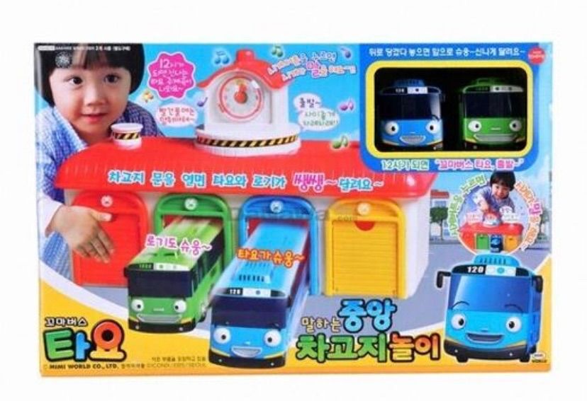 SET] Tayo The Little Bus ちびっこバス タヨ バス車庫 遊びセット