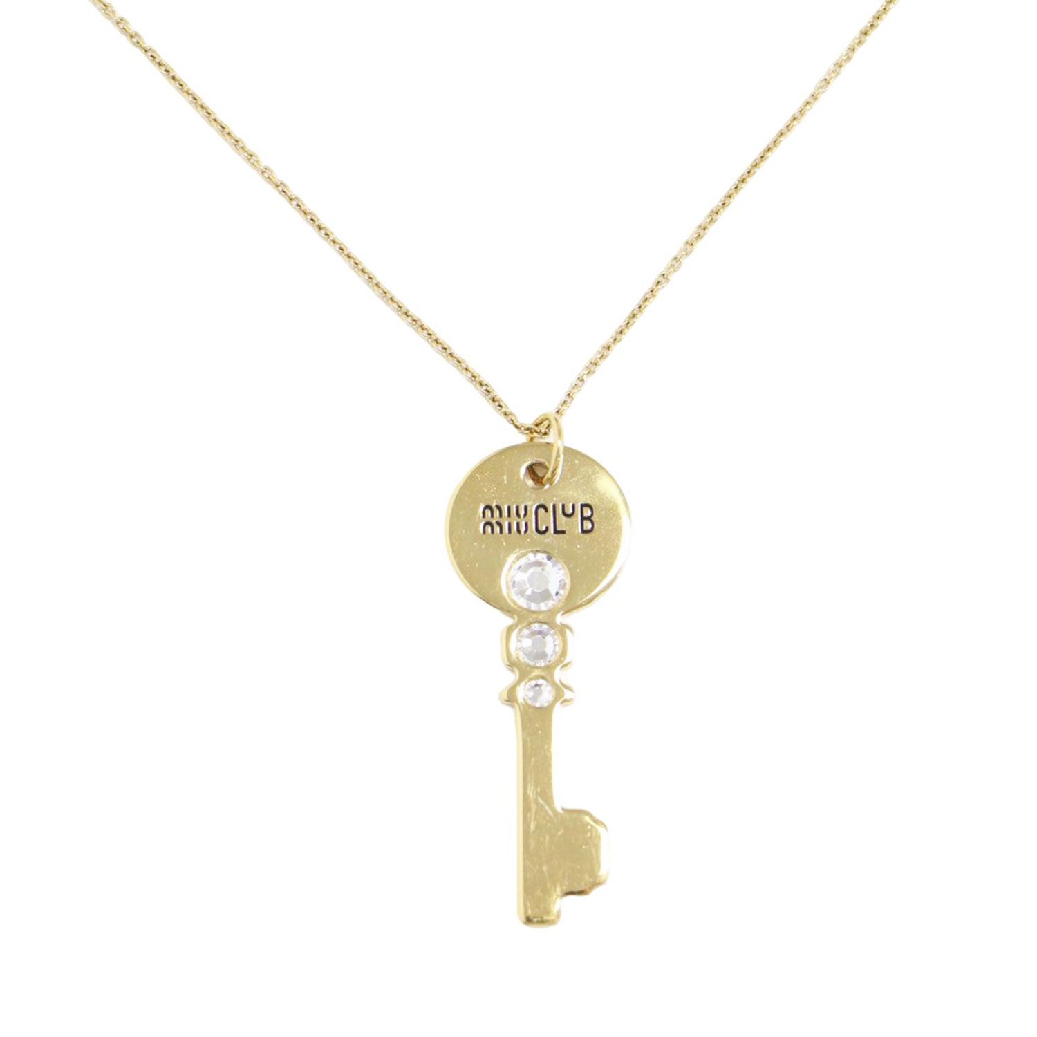 MIUMIU ミュウミュウ キーモチーフ メタル ネックレス / チェーン