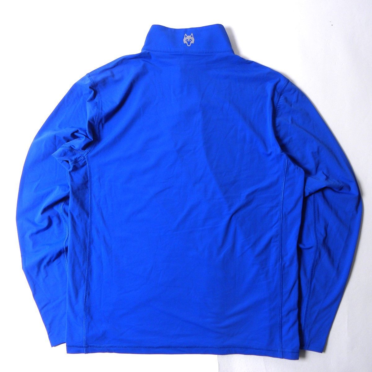 スニードジャック GREYSONグレイソン オオカミアイコン付ハーフジッププルオーバーシャツ インナー ストレッチ ゴルフウェア S ブルー 程度良好 WWW_NOITHATQUANGTHANH_NET