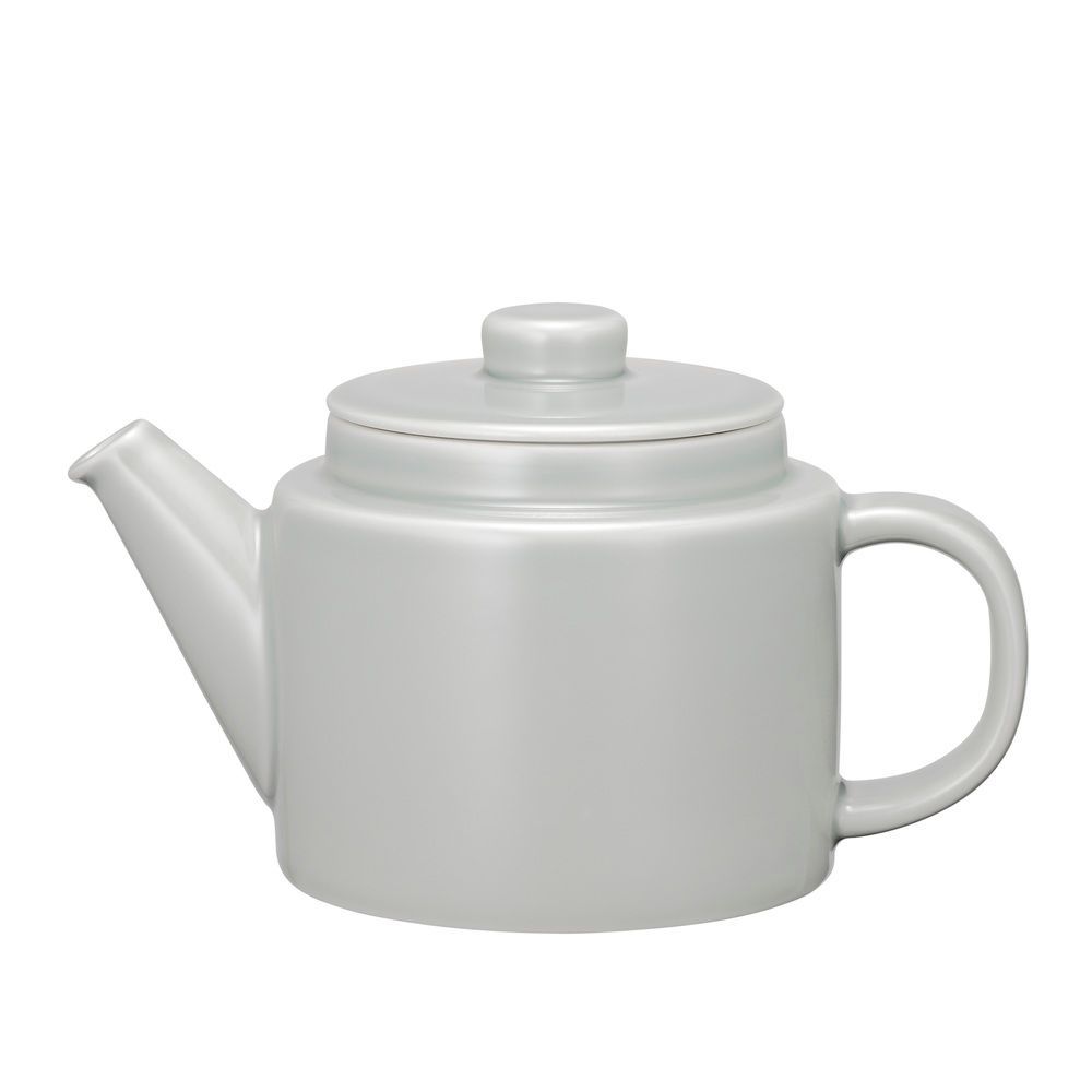 ☆ 그레이 ☆ 공용 냄비 500ml 일반 찻주전자 찻주전자 (고운 거름망 포함) 500ml 사용하기 쉬운 하사미야키, 사이카이 도자기, 전자레인지 사용 가능, 식기세척기 사용 가능, 심플하고 세련된, 귀여운, 선물