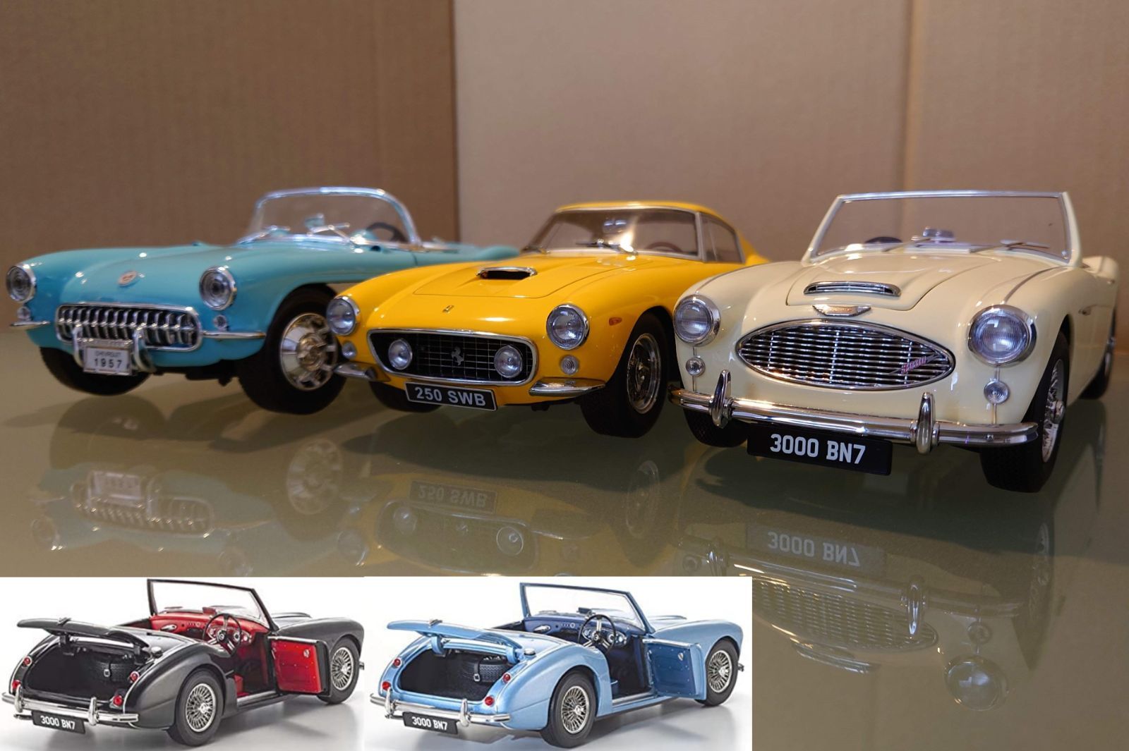 1/18 オースチンヒーレー3000 ホワイト Austin Healey 京商 - www