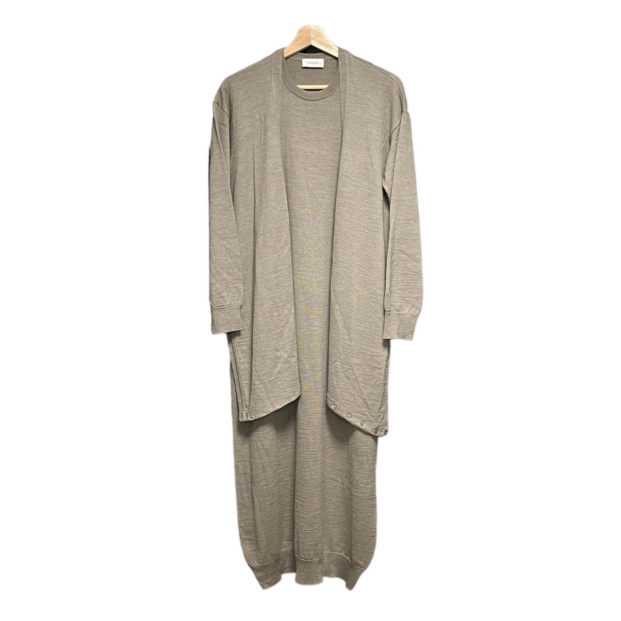 LEMAIRE ルメール　WRAP DRESS ニットラップドレスワンピース LEMAIRE ルメール 22AW WRAP DRESS ニットラップドレスワンピース
