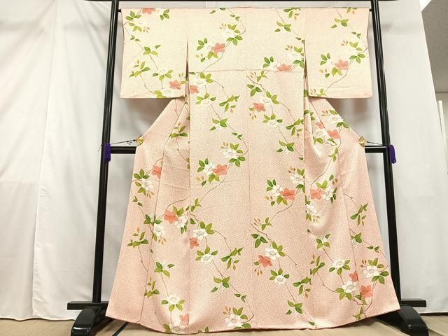 平和屋着物○上質な小紋 雪輪 金彩 正絹 逸品 AAAZ3326np