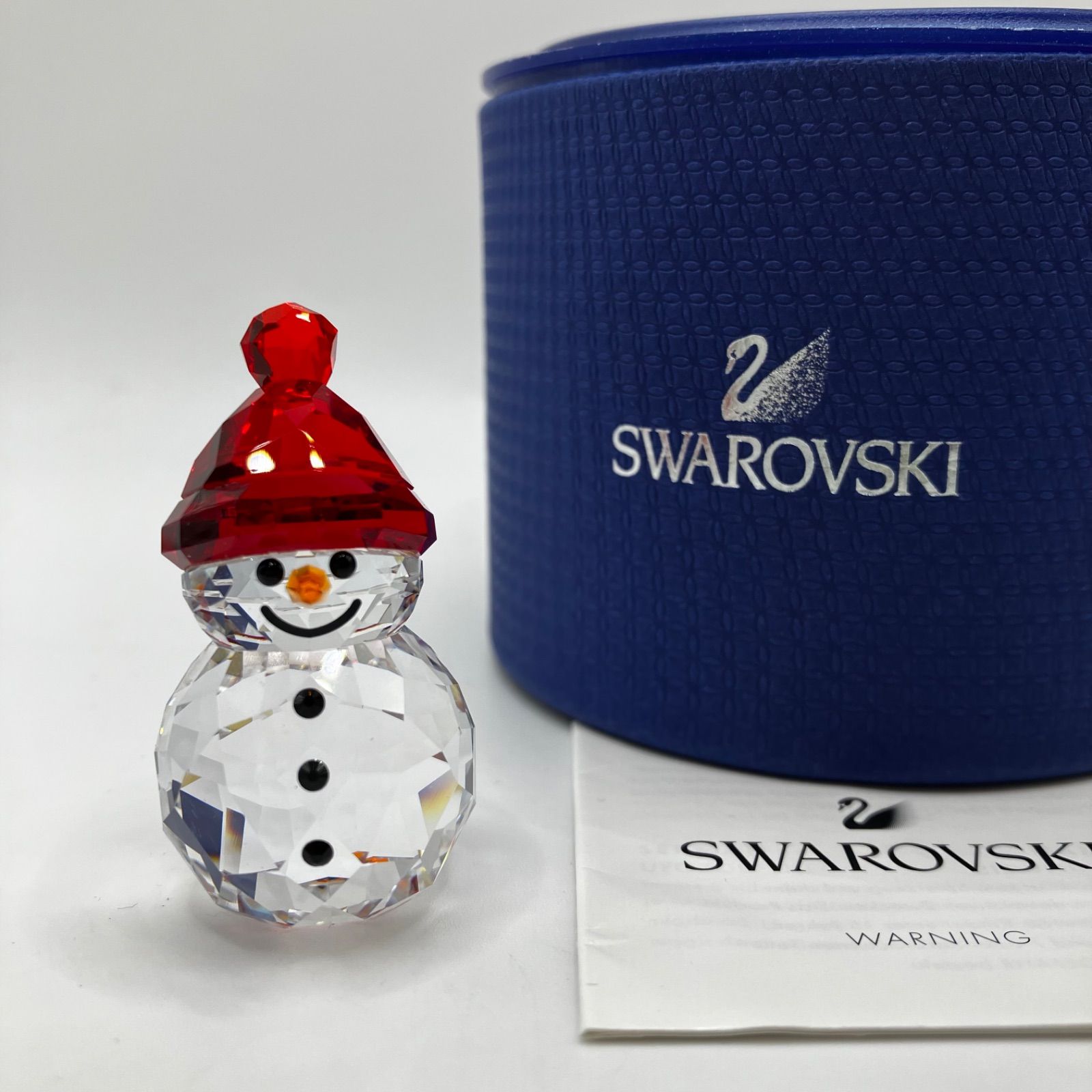 【美品】SWAROVSKI 雪だるま クリスタル プレゼントボックス 美品】SWAROVSKI 雪だるま クリスタル プレゼントボックス 美品