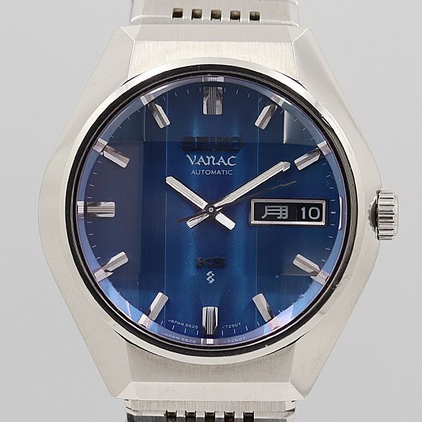 デッドストック級 稼働 美品 キングセイコー バナック 5626-723C 青