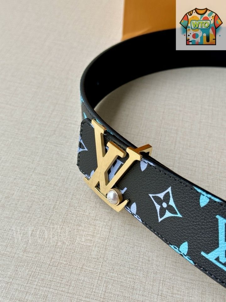 ルイ・ヴィトン　正規品　ヌメ革細ベルト　未使用 今日WTO】Louis Vuitton ルイヴィトン レザーベルト-1-QD86