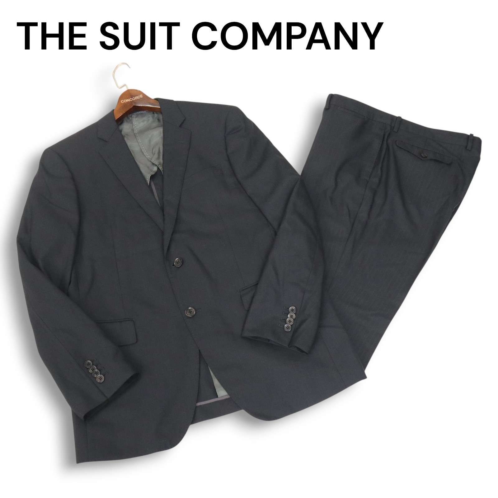 THE SUIT COMPANY スーツカンパニー 通年 背抜き☆ シャドーストライプ