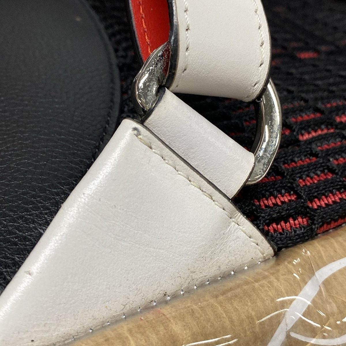 CHRISTIAN LOUBOUTIN クリスチャンルブタン リュックサック 黒×白×マルチ レザー DECORATOM_COM_BR