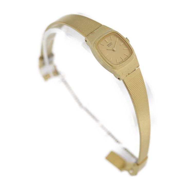 SEIKO セイコー レディース腕時計 腕時計 1400-8350 ステンレススチール ゴールド スクエア クォーツ 【本物保証】