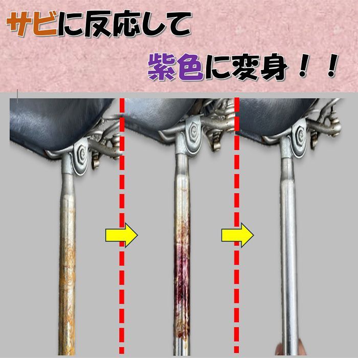 自転車など幅広く使える万能サビ取り剤