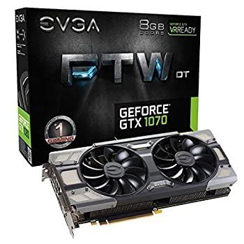【中古-非常に良い】 EVGA GeForce GTX 1070 FTW DT GAMING ACX 3.0 グラフィックボード 08G-P4-6274-KR