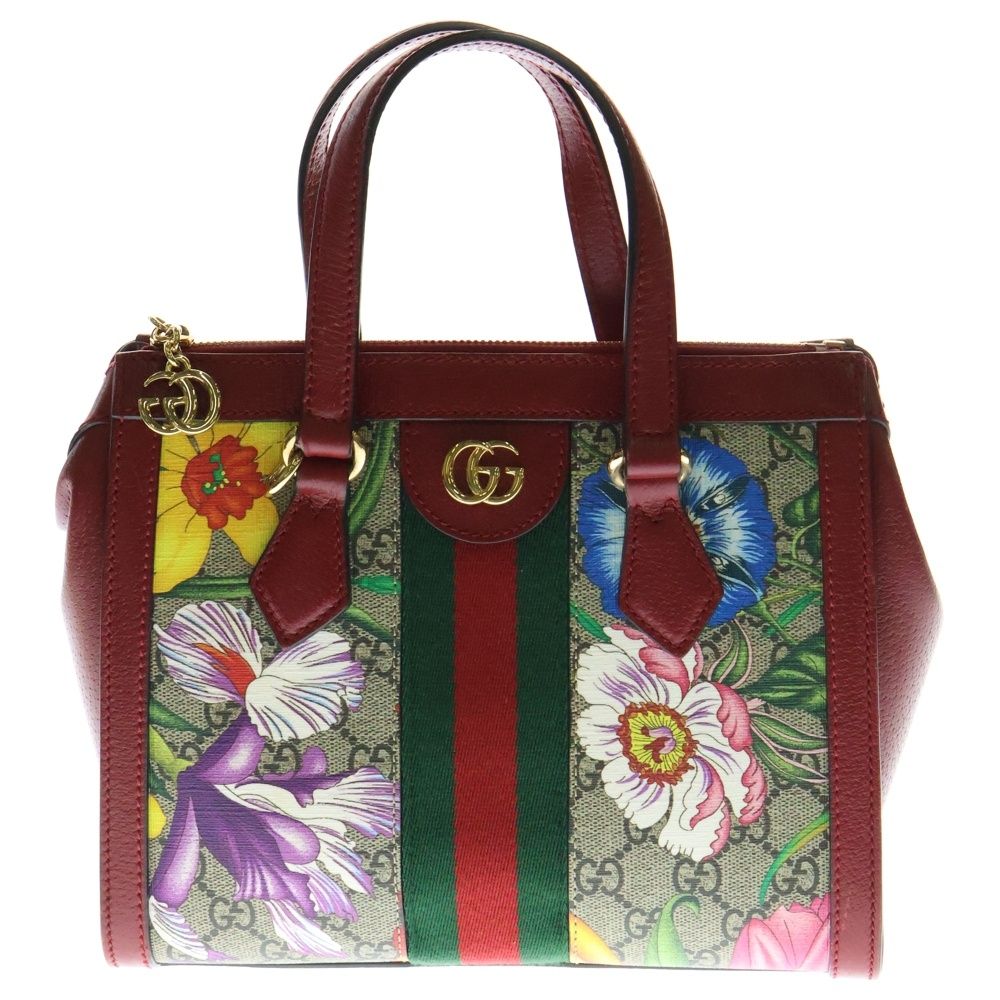 GUCCI (グッチ) GGフローラ スモールトートバッグ 2WAY