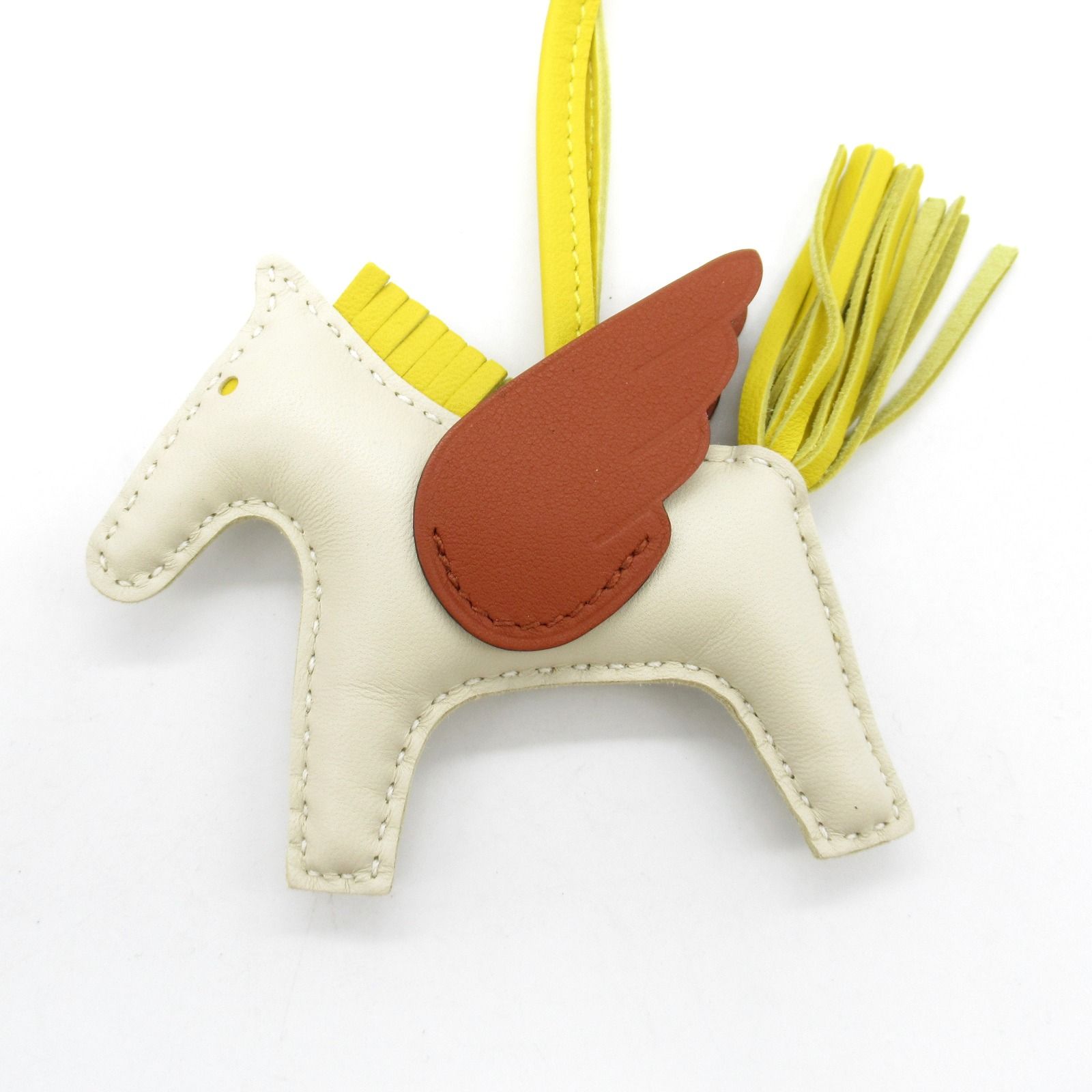 エルメス HERMES チャーム ロデオペガサスPM クレ/ジョーヌナプル