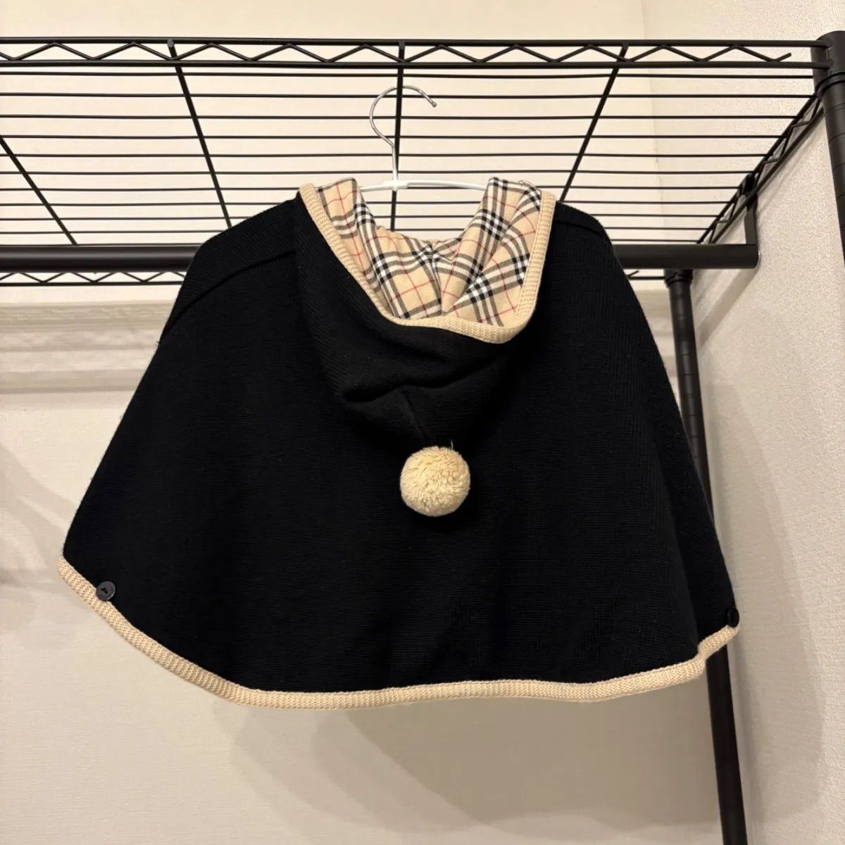 クーポン配布中》バーバリー ベビー ポンチョ リバーシブル ノバ