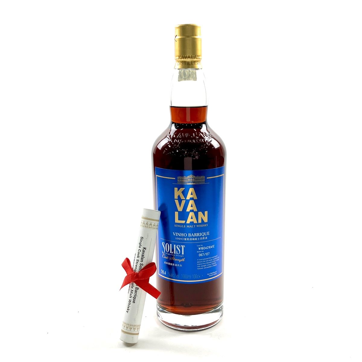 カバラン KAVALAN ソリスト ヴィーニョ バリック カスクストレングス 1000ml 台湾ウイスキー 【古酒】