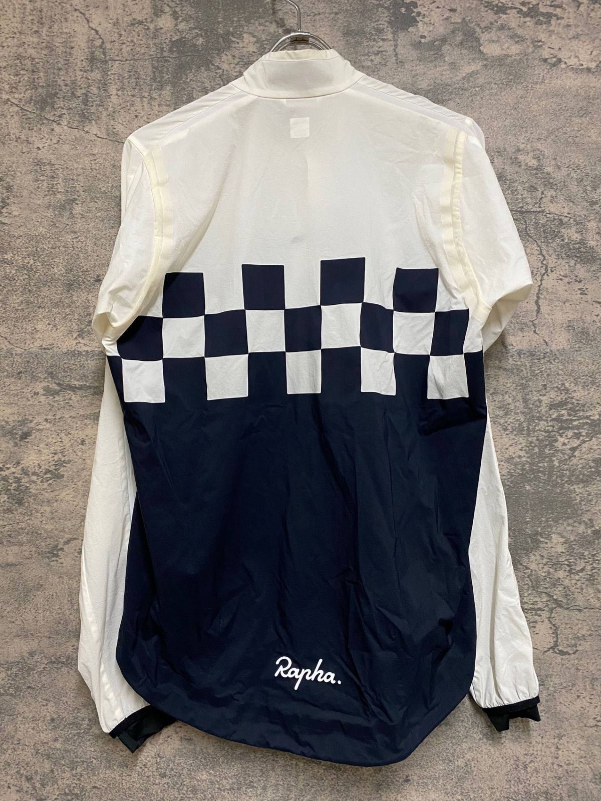 JM007 ラファ Rapha CLASSIC WIND CHECK JACKET 長袖 ウィンドブレーカー 白 黒 M