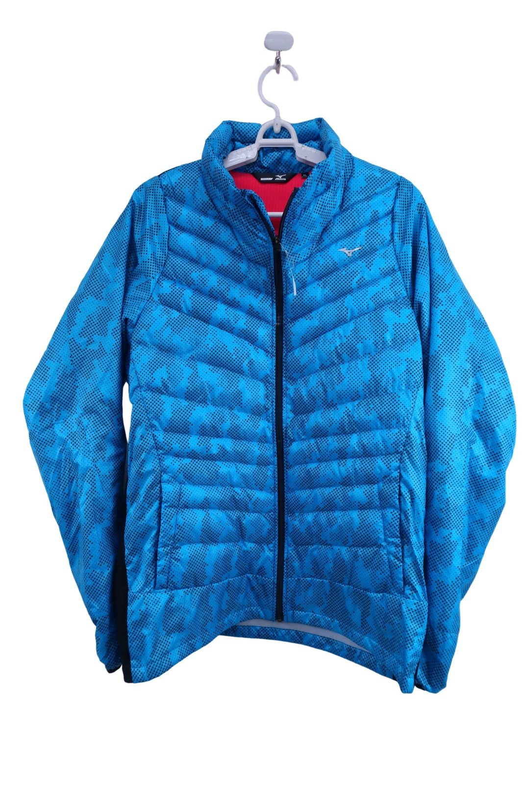 【美品】MIZUNO(ミズノ) ダウンジャケット 青 メンズ XL ゴルフ用品 2412-0458 中古