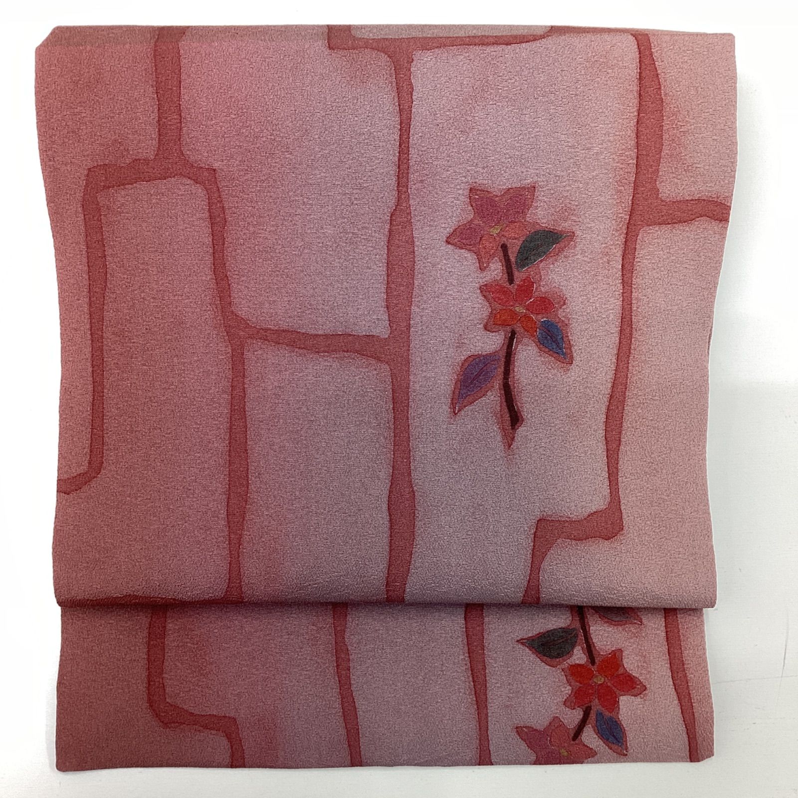 中古品、ちりめん、9寸名古屋帯、正絹R955 - メルカリ