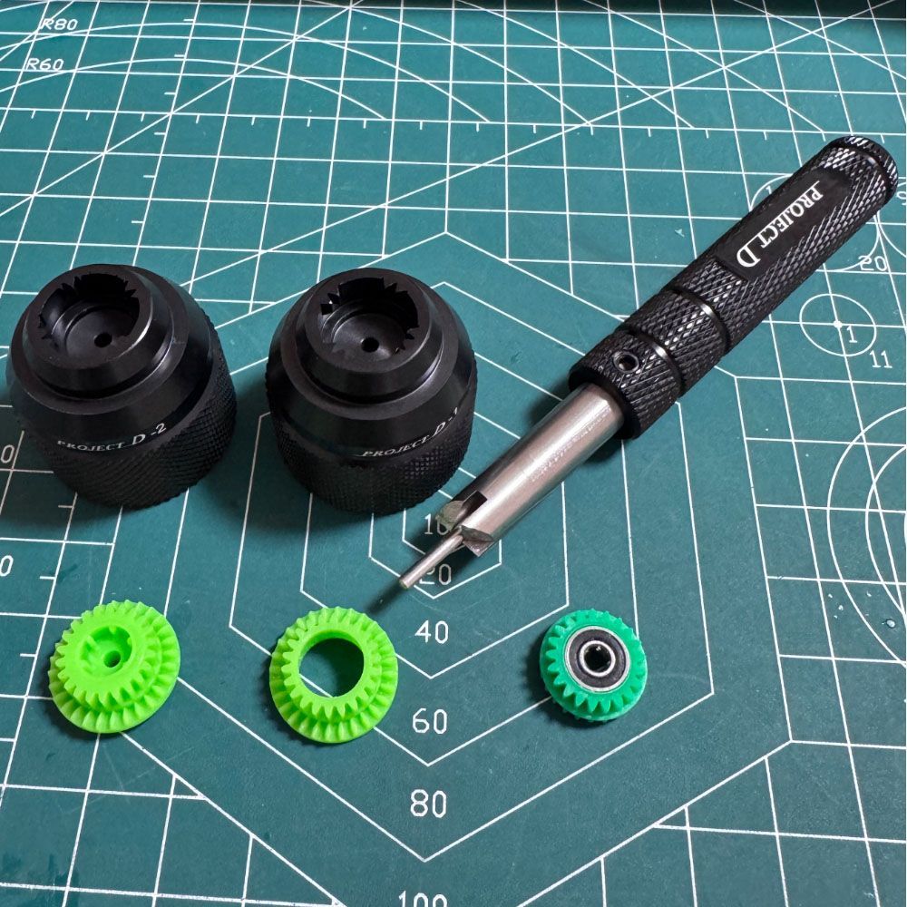 ミニ四駆用 3.5：1・3.7：1 ギヤ Project D 中空ギヤ歯切りツール