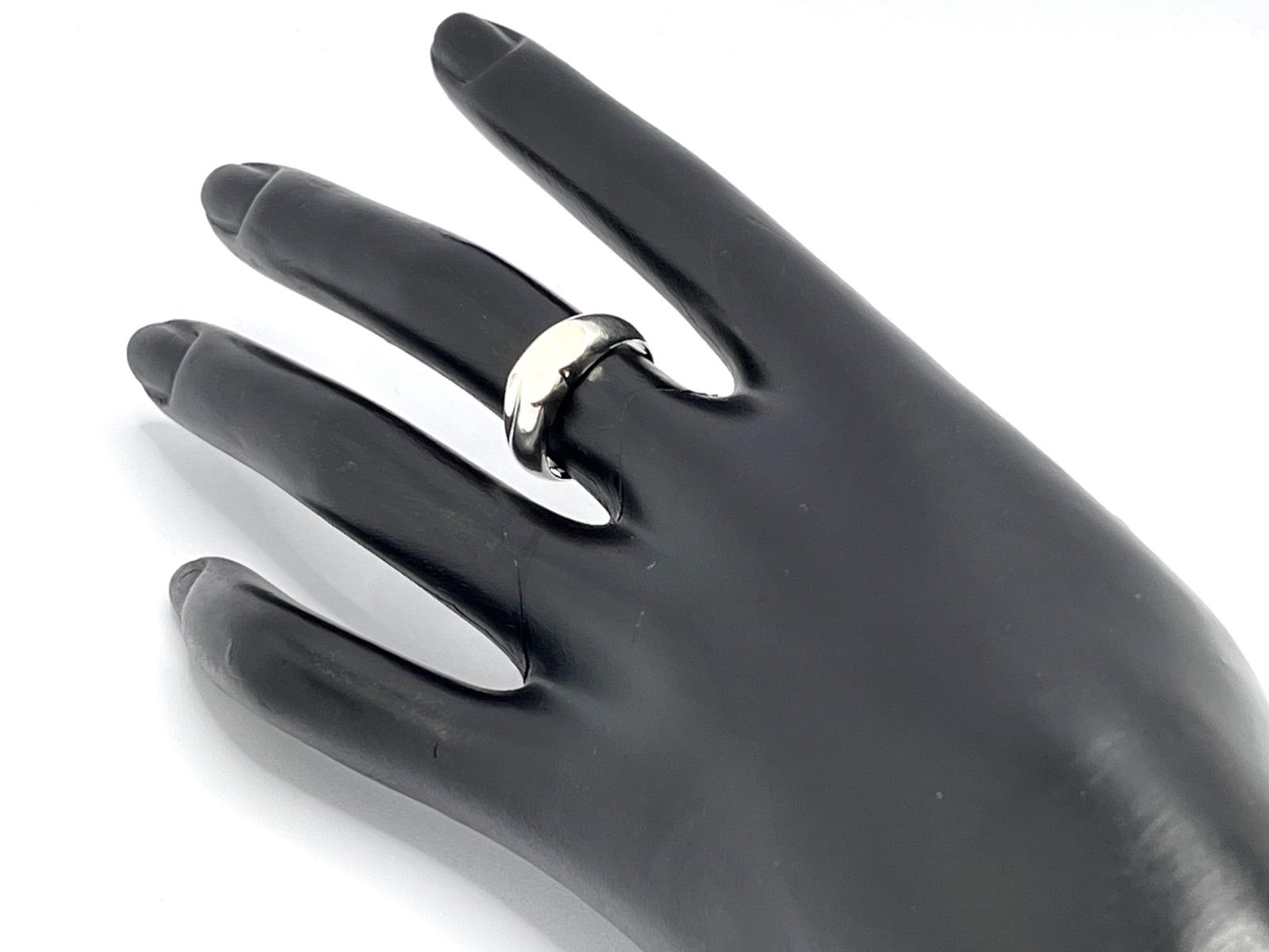 a078 Tiffany&Co. ティファニー カーブド ハート シグネット リング