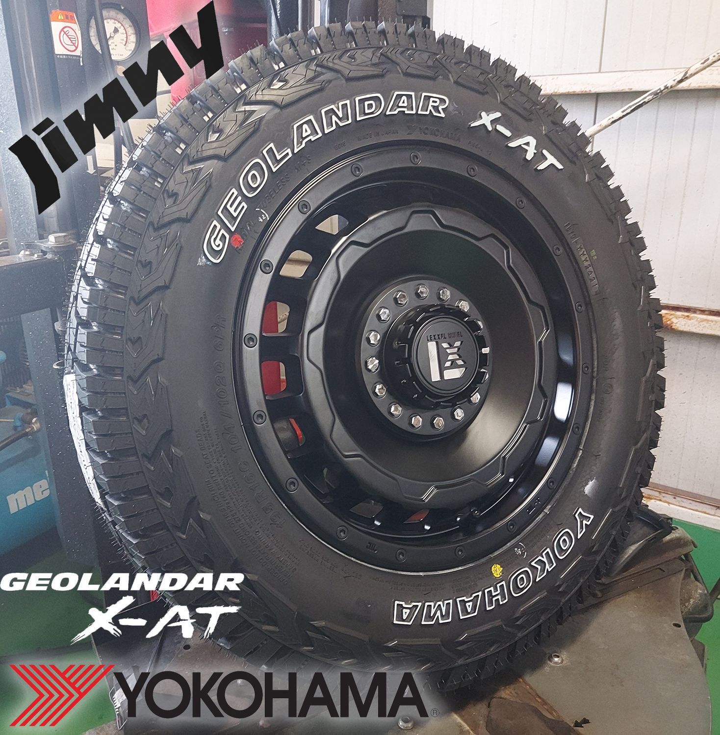 ジムニー JB64 JB23 JA12 JA11 タイヤホイール ヨコハマ X-AT 195R16 SwaGGer 新品4本セット 16インチ ホワイトレター