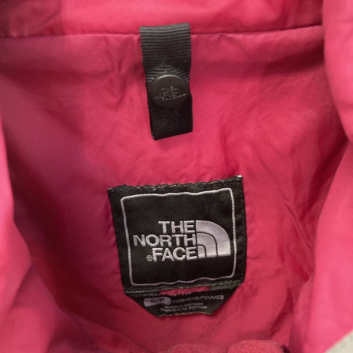 The north face ジップアップ ナイロン ジャケット S レディース ホワイト マウンテンパーカー アウトドア 古着卸 アメリカ仕入 a608-6207