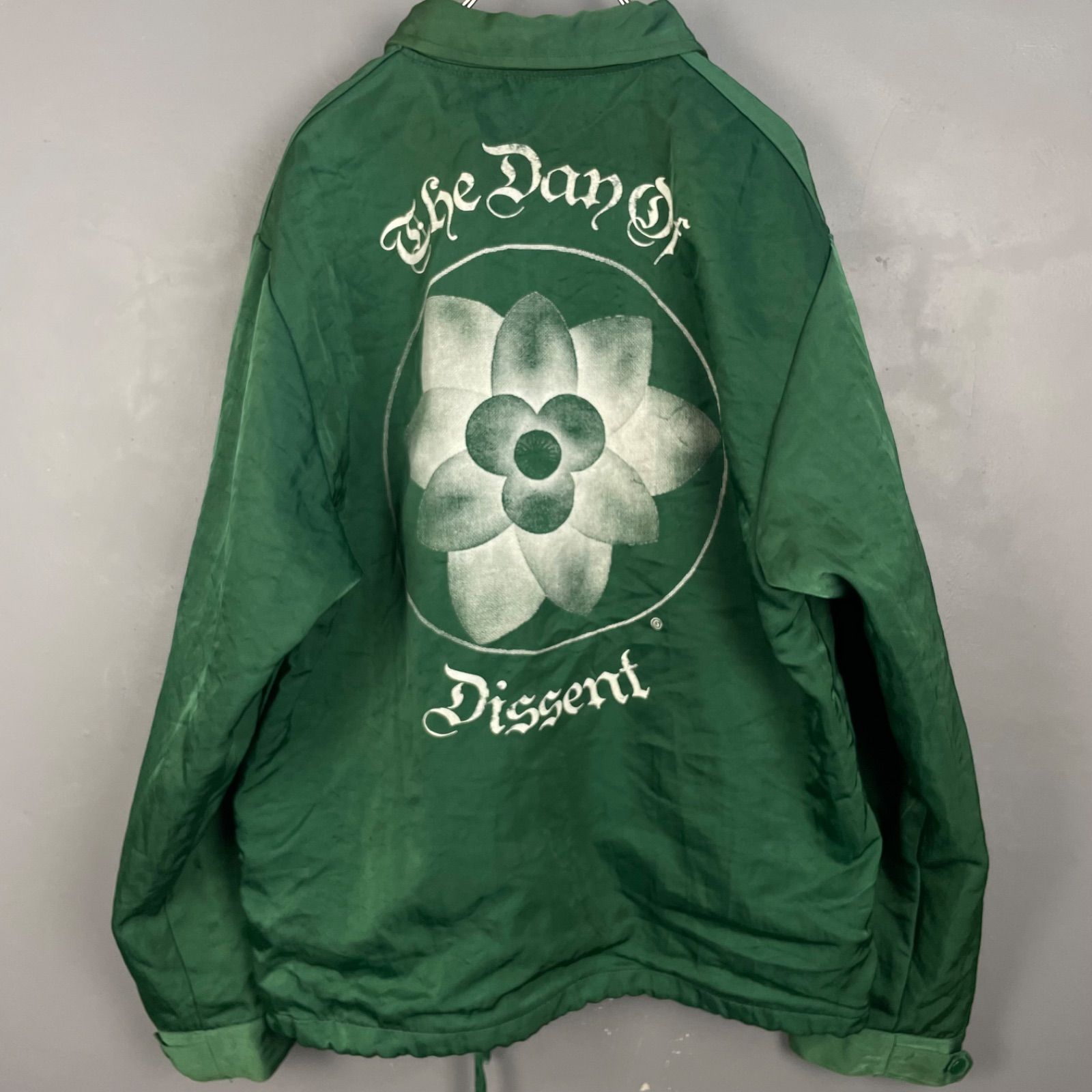 日本製 GDC 100% Nylon Logo Printed Jacket Green ジーディーシー 