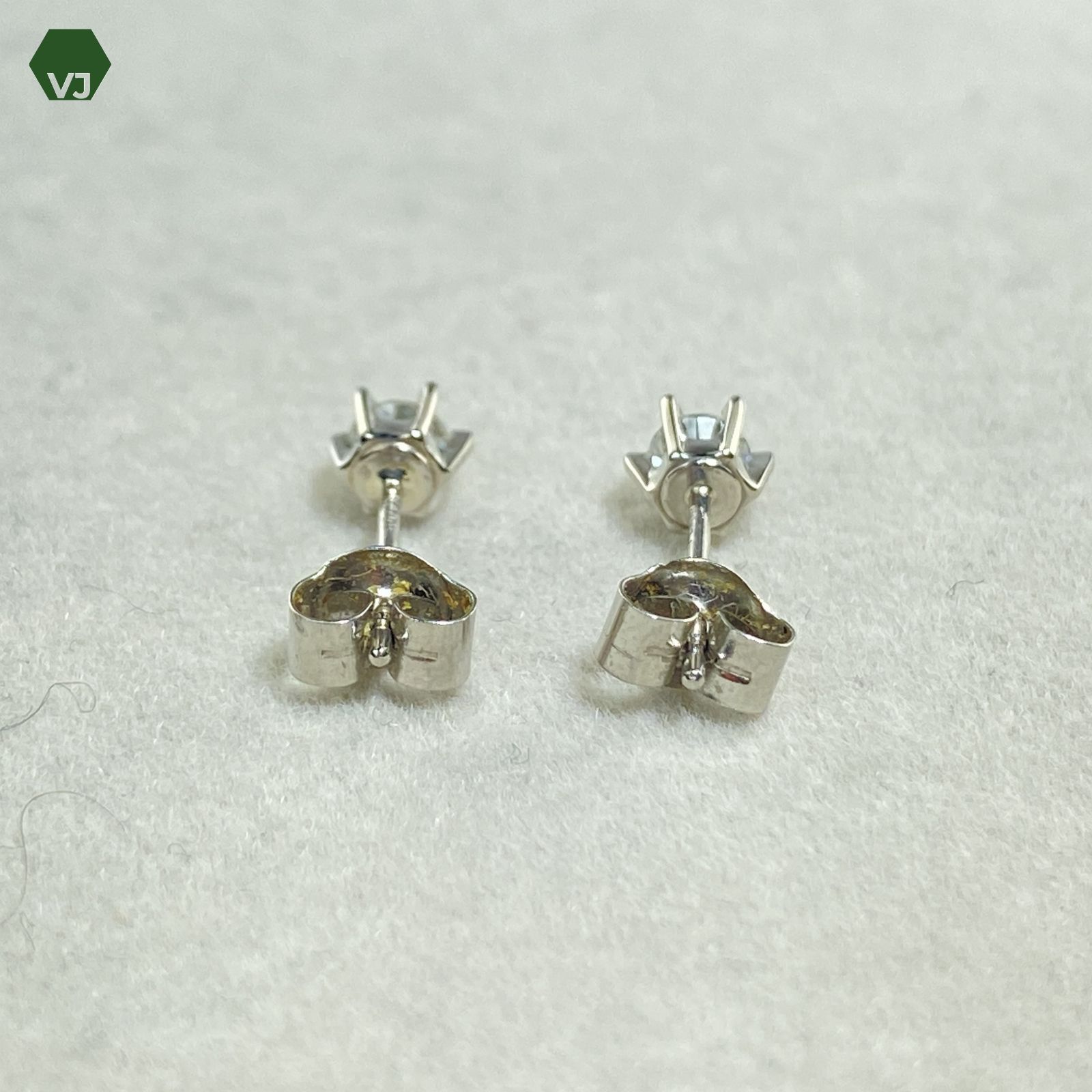 29-07】一粒ダイヤモンド ピアス D0.24ct 【中古】【PT900/PT850】☆By 
