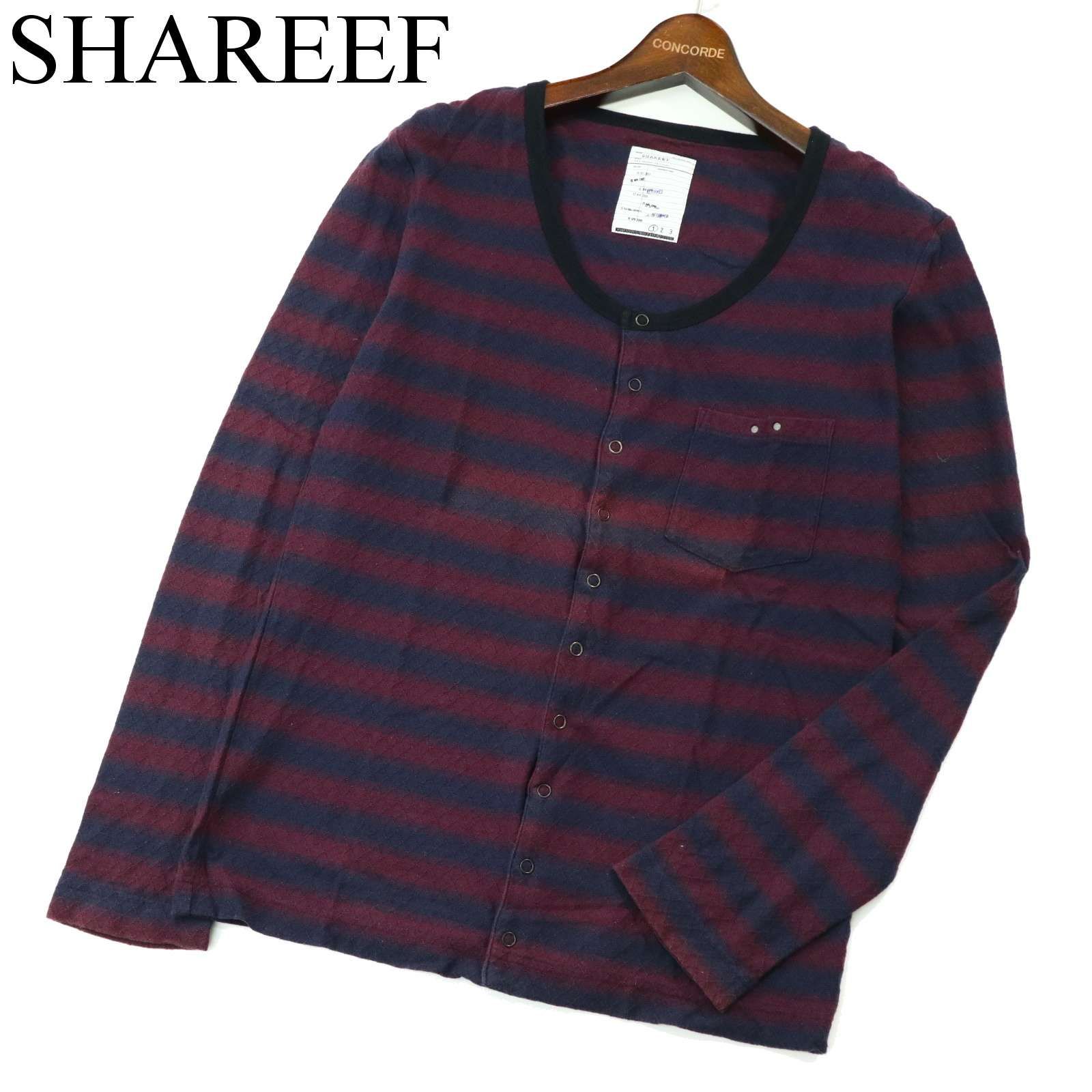 SHAREEF」 カーディガン 1 ブラック メンズ SHAREEF シャリーフ 通年 