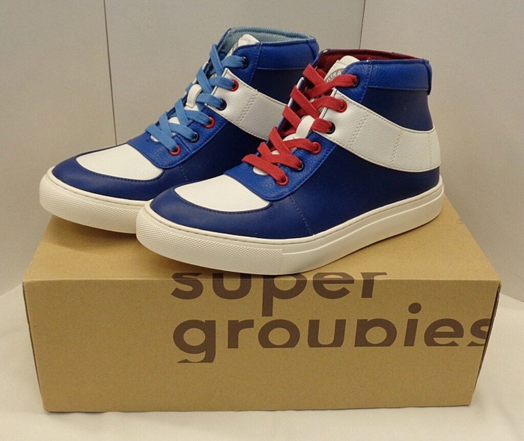 Super Groupies 僕のヒーローアカデミア スニーカー 轟焦凍モデル ホワイト×ブルー×レッド 24.5cm